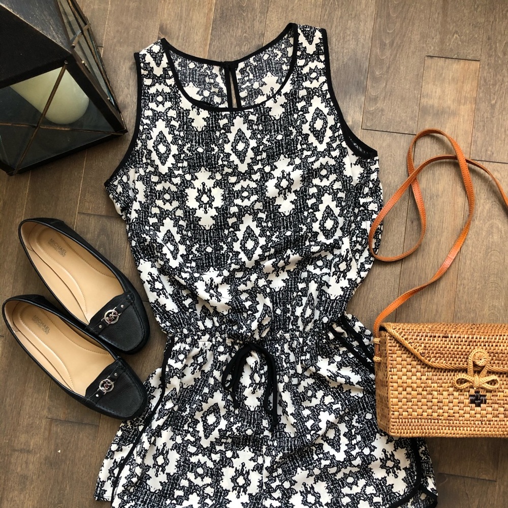 Black and White Romper
